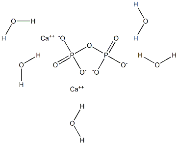 Calcium diphosphate pentahydrate Structure