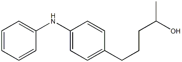 4-(4-Hydroxypentyl)phenylphenylamine,,结构式