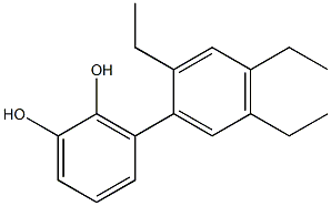 3-(2,4,5-Triethylphenyl)benzene-1,2-diol