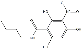 2,4,6-Trihydroxy-3-nitro-N-butylbenzamide Structure