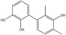 2',4'-Dimethyl-1,1'-biphenyl-2,3,3'-triol Struktur