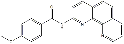 2-(4-Methoxybenzoylamino)-1,10-phenanthroline,,结构式