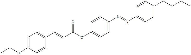 3-(4-Ethoxyphenyl)propenoic acid 4-(4-butylphenylazo)phenyl ester,,结构式