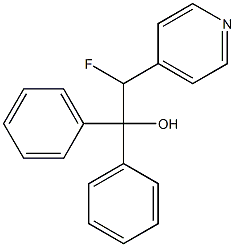 4-(1-Fluoro-2-hydroxy-2,2-diphenylethyl)pyridine,,结构式