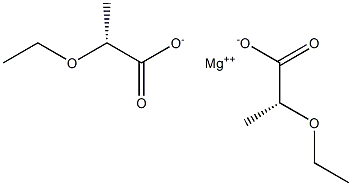 Bis[[R,(+)]-2-ethoxypropionic acid] magnesium salt,,结构式