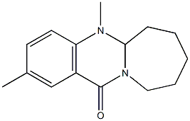 5a,6,7,8,9,10-Hexahydro-5-methyl-2-methylazepino[2,1-b]quinazolin-12(5H)-one,,结构式