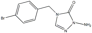 1-Amino-4-(p-bromobenzyl)-1H-1,2,4-triazol-5(4H)-one 结构式