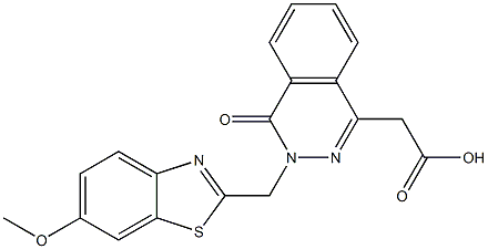  3-[(6-Methoxy-2-benzothiazolyl)methyl]-3,4-dihydro-4-oxophthalazine-1-acetic acid