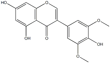 4',5,7-Trihydroxy-3',5'-dimethoxyisoflavone Structure