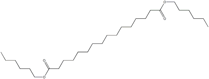 Hexadecanedioic acid dihexyl ester 结构式