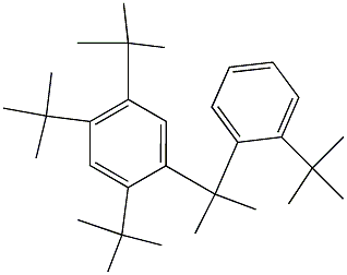 2-(2,4,5-Tri-tert-butylphenyl)-2-(2-tert-butylphenyl)propane Structure