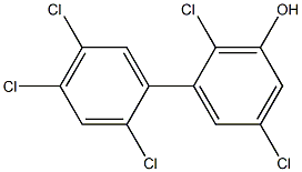 2,2',4',5,5'-ペンタクロロ-1,1'-ビフェニル-3-オール 化学構造式