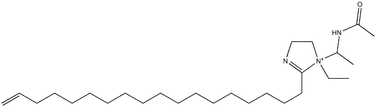 1-[1-(Acetylamino)ethyl]-1-ethyl-2-(17-octadecenyl)-2-imidazoline-1-ium Structure