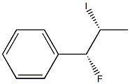 (1R,2R)-1-フルオロ-1-フェニル-2-ヨードプロパン 化学構造式