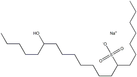 16-Hydroxyhenicosane-8-sulfonic acid sodium salt,,结构式