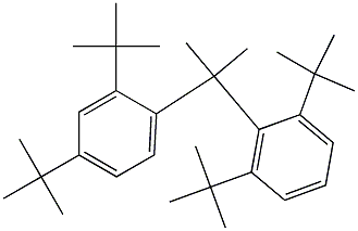 2-(2,4-Di-tert-butylphenyl)-2-(2,6-di-tert-butylphenyl)propane Structure