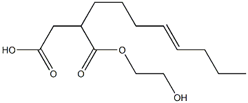 2-(4-Octenyl)succinic acid hydrogen 1-(2-hydroxyethyl) ester 结构式