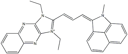 1,3-Diethyl-2-[3-[(1,2-dihydro-1-methylbenz[cd]indol)-2-ylidene]-1-propenyl]-1H-imidazo[4,5-b]quinoxalin-3-ium