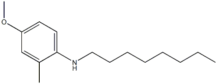 N-Octyl-4-methoxy-2-methylaniline 结构式