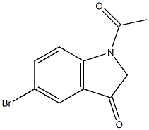 1-Acetyl-5-bromo-1H-indol-3(2H)-one 结构式