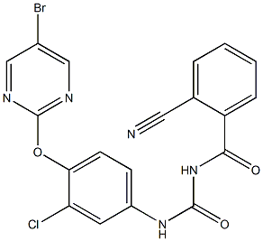 1-(2-Cyanobenzoyl)-3-[4-[(5-bromo-2-pyrimidinyl)oxy]-3-chlorophenyl]urea