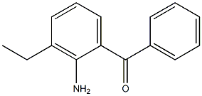 2-Amino-3-ethylbenzophenone 结构式