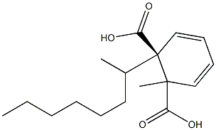 (+)-Phthalic acid 1-methyl 2-[(S)-1-methylheptyl] ester Struktur