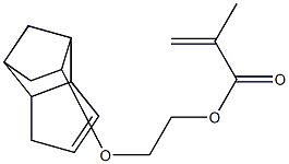 Methacrylic acid 2-(tricyclo[5.2.1.02,6]dec-3-en-9-yloxy)ethyl ester Struktur