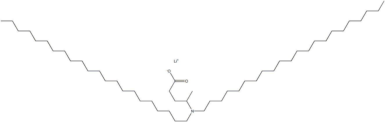 4-(Didocosylamino)valeric acid lithium salt Structure
