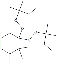 2,2,3-Trimethyl-1,1-bis(tert-pentylperoxy)cyclohexane Structure