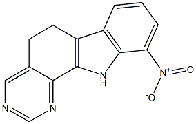 10-Nitro-6,11-dihydro-5H-pyrimido[4,5-a]carbazole Struktur
