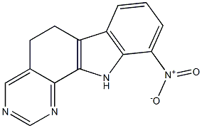 10-Nitro-6,11-dihydro-5H-pyrimido[4,5-a]carbazole Structure