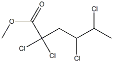 2,2,4,5-Tetrachlorocaproic acid methyl ester Structure