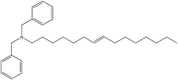 (7-ペンタデセニル)ジベンジルアミン 化学構造式
