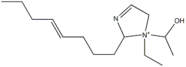 1-Ethyl-1-(1-hydroxyethyl)-2-(4-octenyl)-3-imidazoline-1-ium Structure