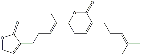 5,6-Dihydro-3-(4-methyl-3-pentenyl)-6-[1-methyl-4-[(2,5-dihydro-2-oxofuran)-3-yl]-1-butenyl]-2H-pyran-2-one|