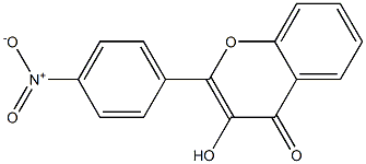 2-(4-Nitrophenyl)-3-hydroxy-4H-1-benzopyran-4-one,,结构式