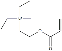 N,N-Diethyl-N-methyl-2-[(1-oxo-2-propenyl)oxy]ethanaminium,,结构式