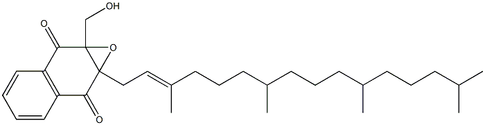 1a,7a-Dihydro-1a-[(2E)-3,7,11,15-tetramethyl-2-hexadecenyl]-7a-hydroxymethylnaphth[2,3-b]oxirene-2,7-dione Structure