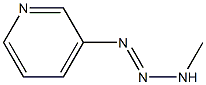 1-(3-Pyridinyl)-3-methyltriazene Structure