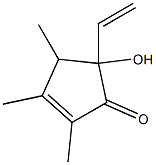 5-Ethenyl-5-hydroxy-2,3,4-trimethyl-2-cyclopenten-1-one Structure