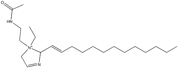 1-[2-(Acetylamino)ethyl]-1-ethyl-2-(1-tridecenyl)-3-imidazoline-1-ium Structure