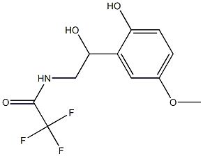 N-[2-Hydroxy-2-(2-hydroxy-5-methoxyphenyl)ethyl]-2,2,2-trifluoroacetamide 结构式