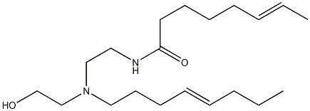 N-[2-[N-(2-Hydroxyethyl)-N-(4-octenyl)amino]ethyl]-6-octenamide Structure