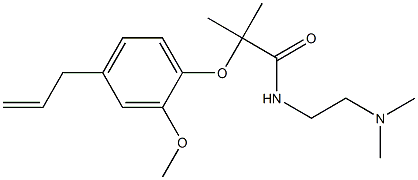 2-(4-Allyl-2-methoxyphenoxy)-N-[2-(dimethylamino)ethyl]-2-methylpropionamide Structure