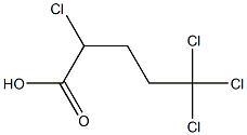 2,5,5,5-Tetrachlorovaleric acid Struktur