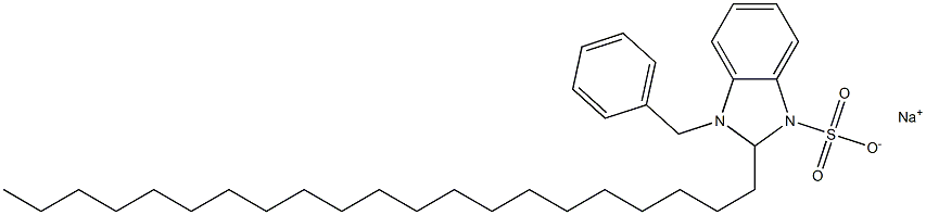 1-Benzyl-2,3-dihydro-2-henicosyl-1H-benzimidazole-3-sulfonic acid sodium salt Struktur