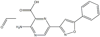 [2-Amino-5-(5-phenylisoxazol-3-yl)pyrazine-3-carboxylic acid ethyl]1-oxide Structure