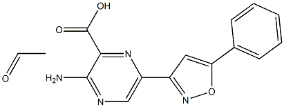 [2-Amino-5-(5-phenylisoxazol-3-yl)pyrazine-3-carboxylic acid ethyl]1-oxide,,结构式