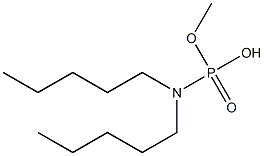 N,N-Dipentylamidophosphoric acid hydrogen methyl ester Structure